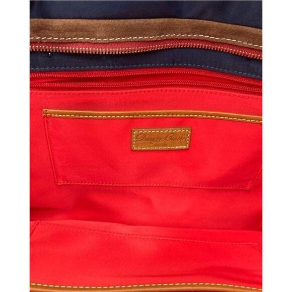 Dooney‎ & Bourke Windham Leighton Tote– Navy Blue with Leather Trim $250 - Picture 4 of 5